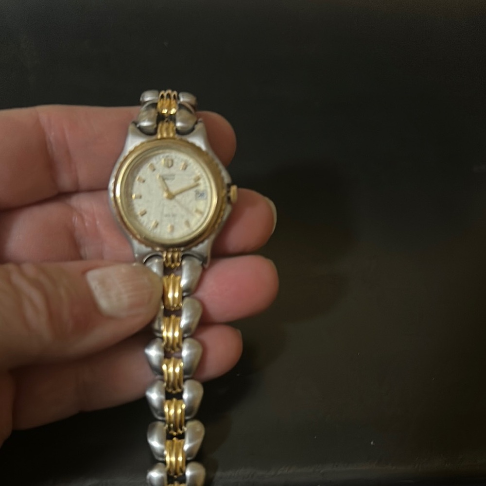 Gold and Silver Two-Tone Watch